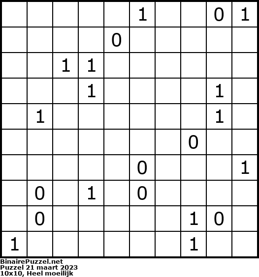 Binaire Puzzel