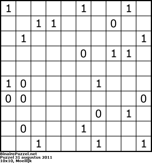 Binaire Puzzel