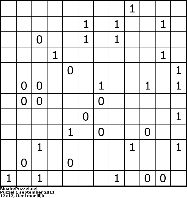 Binaire Puzzel