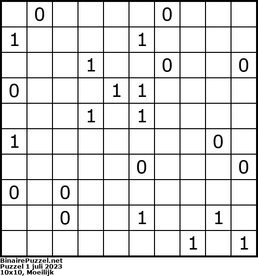 Binaire Puzzel
