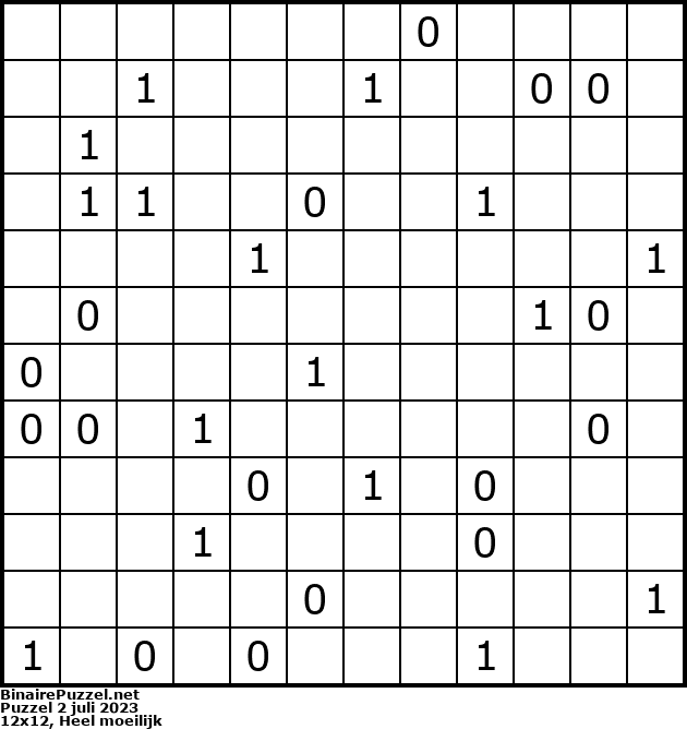 Binaire Puzzel