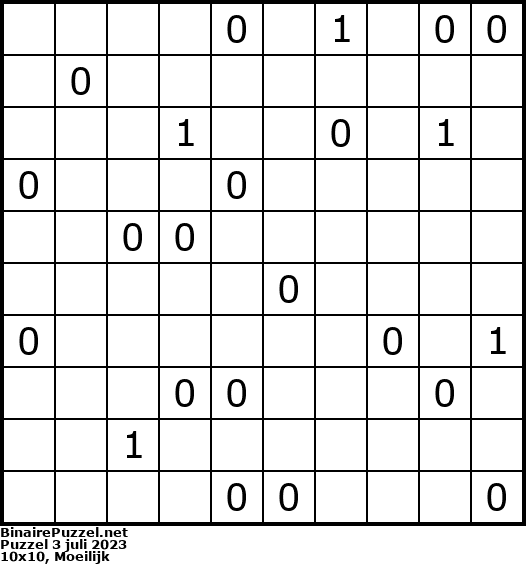 Binaire Puzzel