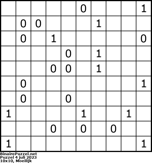 Binaire Puzzel