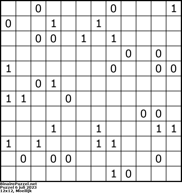 Binaire Puzzel