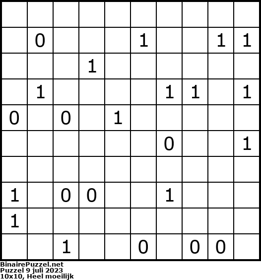 Binaire Puzzel