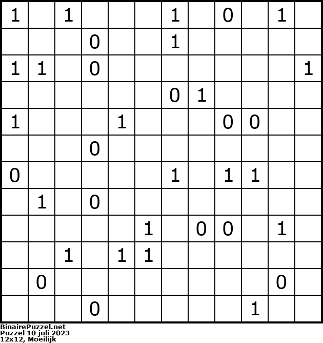 Binaire Puzzel
