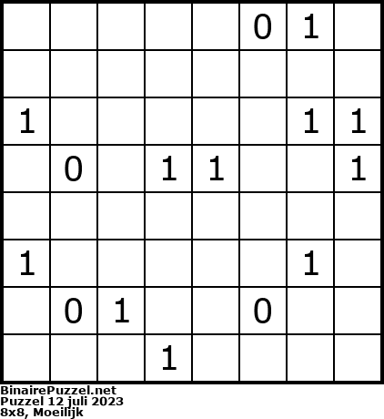 Binaire Puzzel
