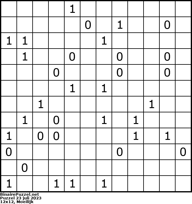 Binaire Puzzel