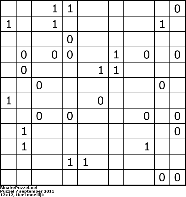 Binaire Puzzel