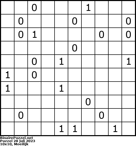 Binaire Puzzel