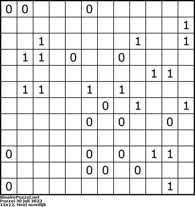 Binaire Puzzel