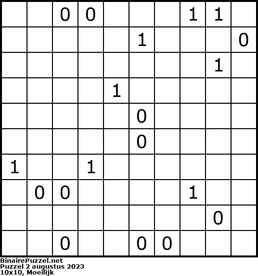 Binaire Puzzel