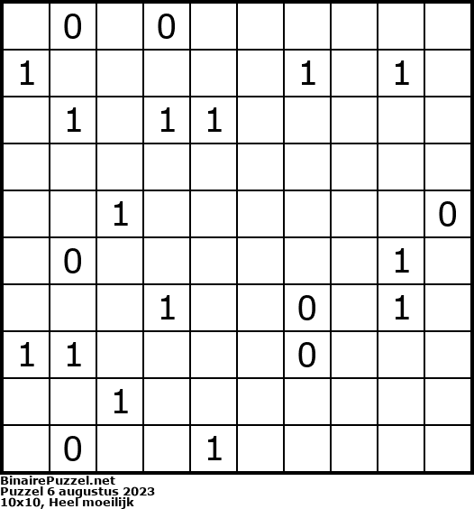 Binaire Puzzel