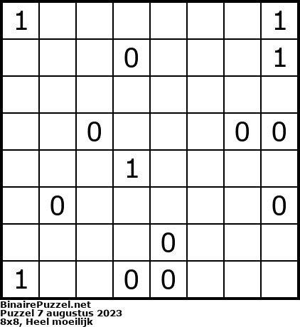 Binaire Puzzel