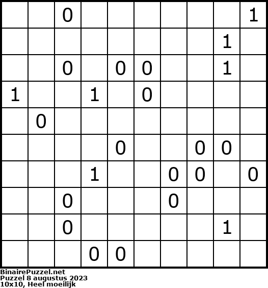 Binaire Puzzel