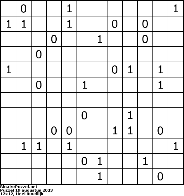 Binaire Puzzel