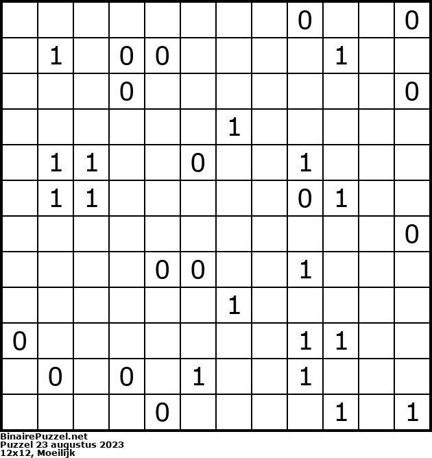 Binaire Puzzel