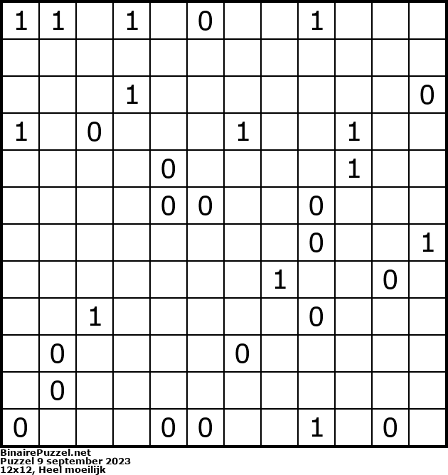 Binaire Puzzel