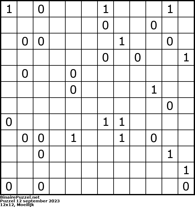 Binaire Puzzel