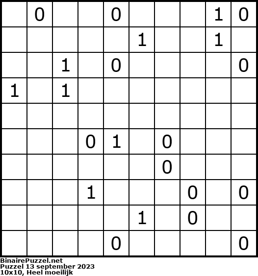 Binaire Puzzel