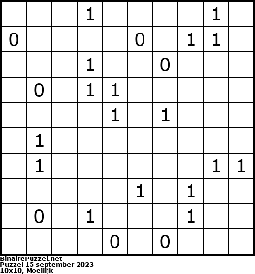 Binaire Puzzel