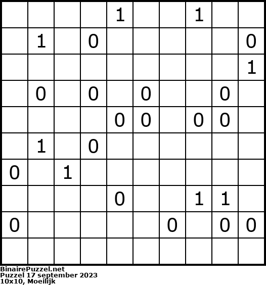 Binaire Puzzel