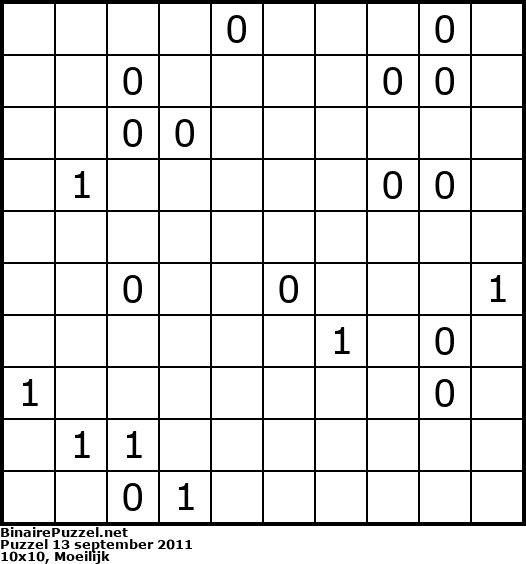Binaire Puzzel