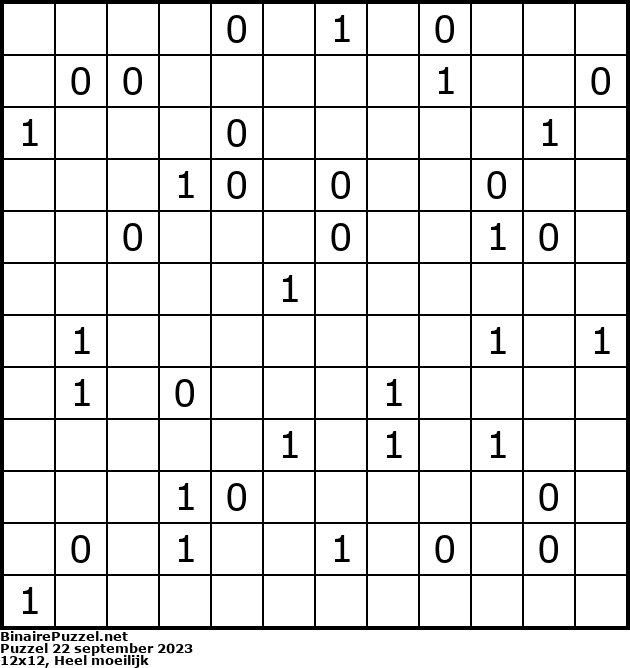 Binaire Puzzel