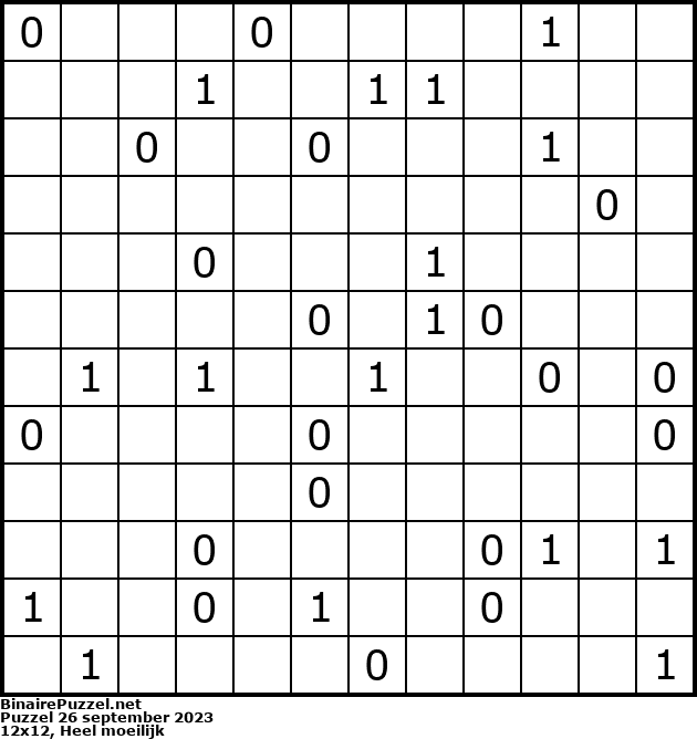 Binaire Puzzel