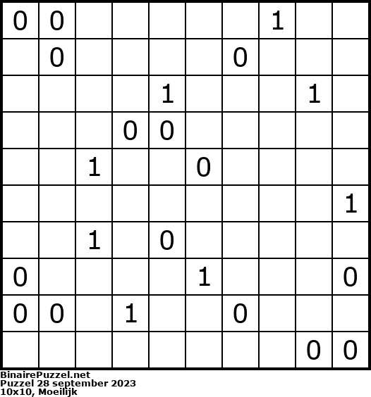 Binaire Puzzel