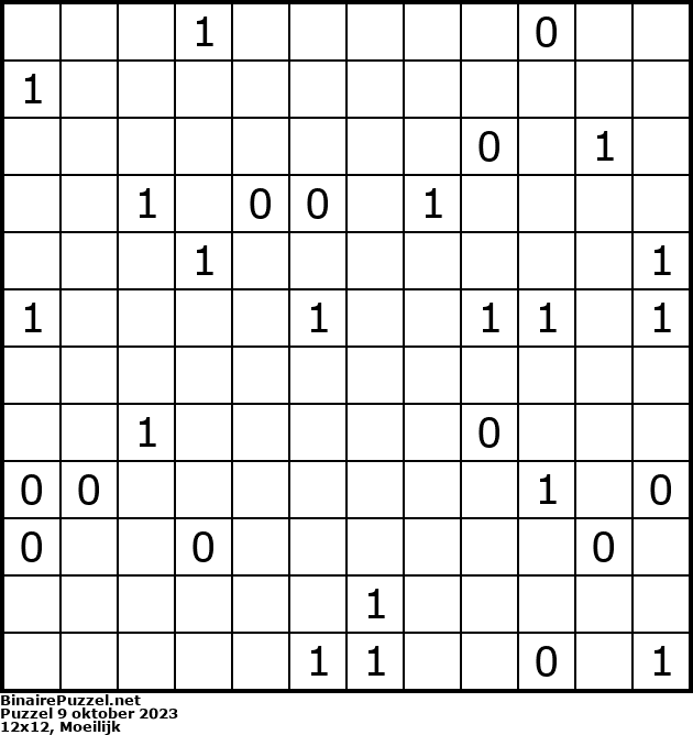 Binaire Puzzel
