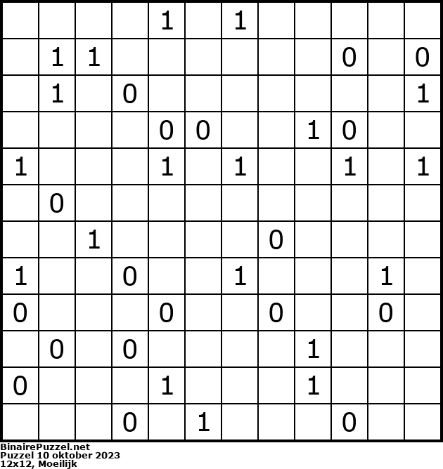 Binaire Puzzel