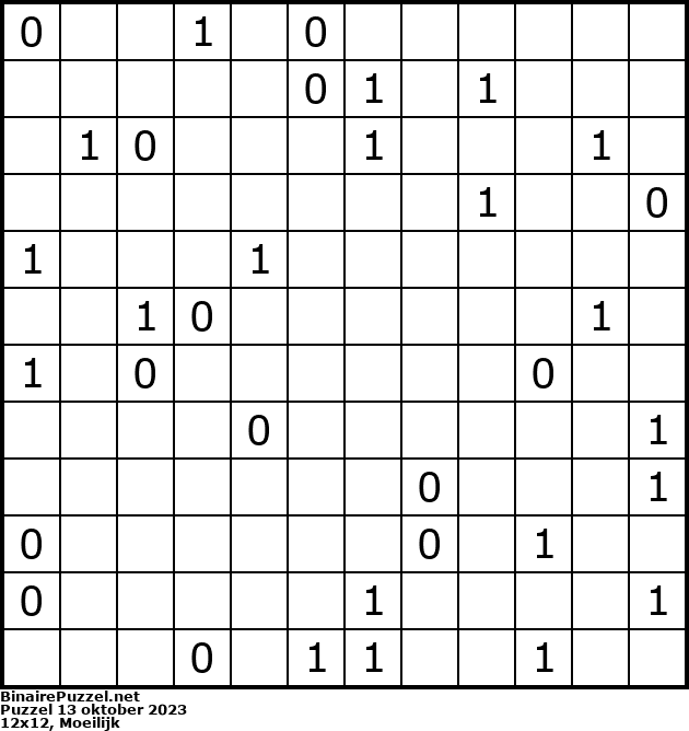 Binaire Puzzel