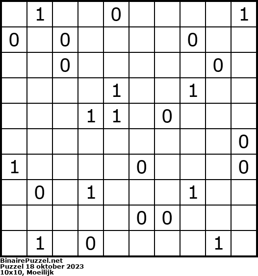 Binaire Puzzel
