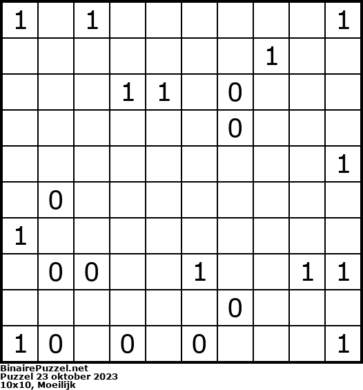 Binaire Puzzel