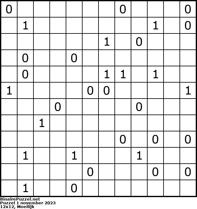Binaire Puzzel