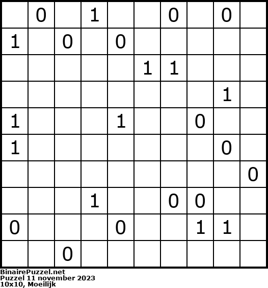 Binaire Puzzel