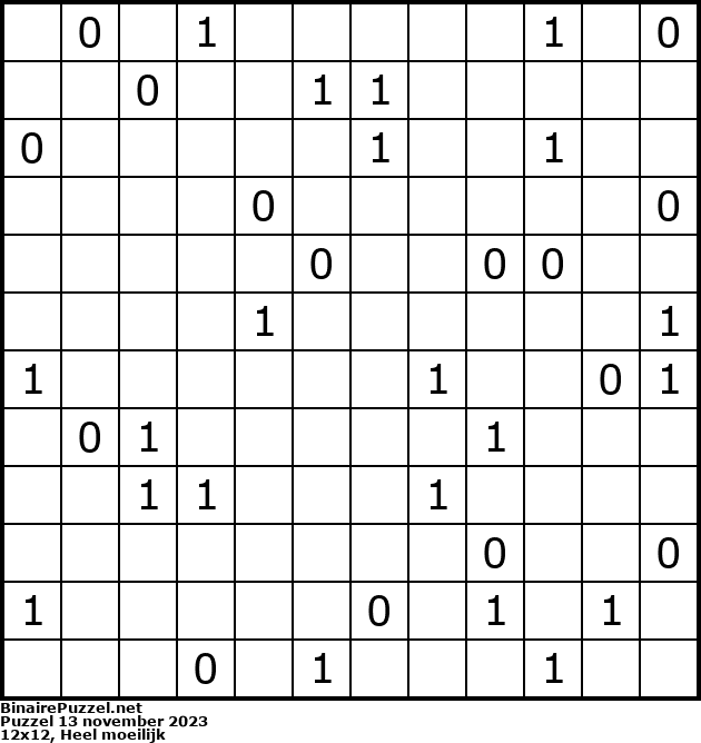 Binaire Puzzel