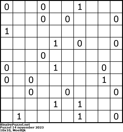 Binaire Puzzel