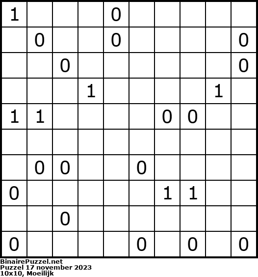 Binaire Puzzel