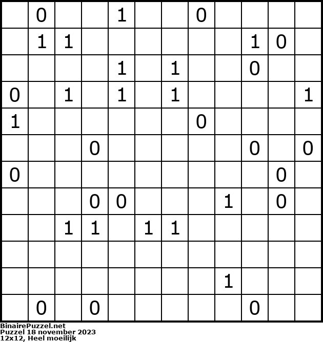 Binaire Puzzel