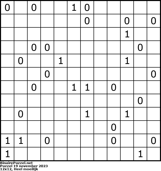 Binaire Puzzel
