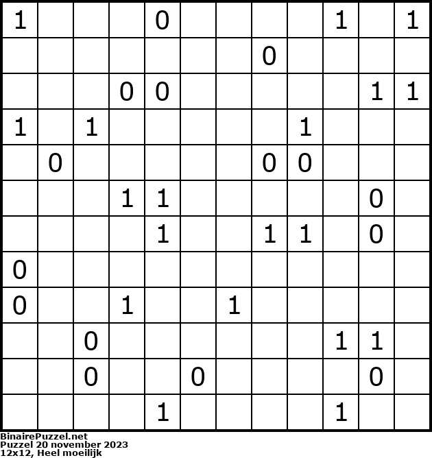 Binaire Puzzel
