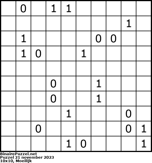 Binaire Puzzel