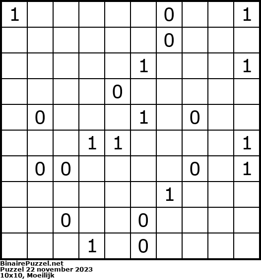 Binaire Puzzel