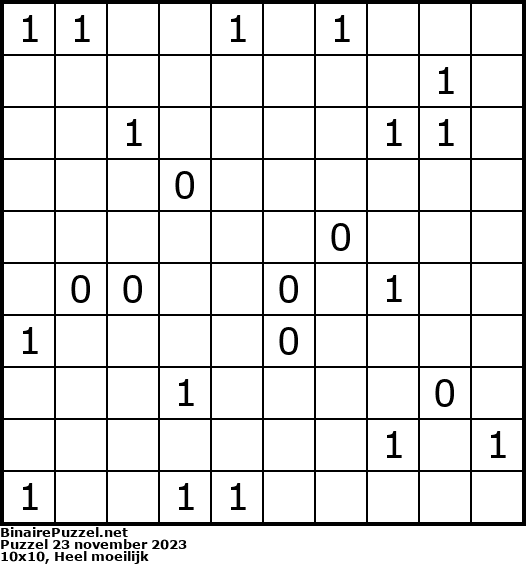 Binaire Puzzel