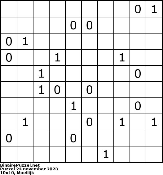 Binaire Puzzel