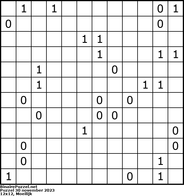 Binaire Puzzel