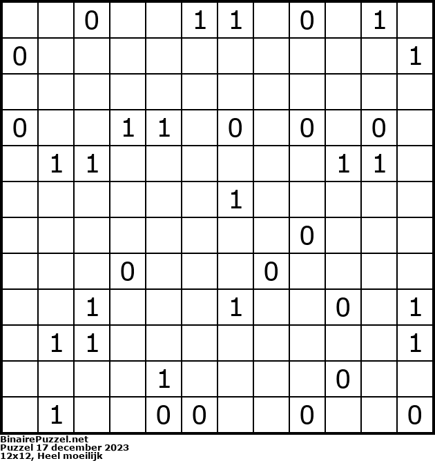 Binaire Puzzel