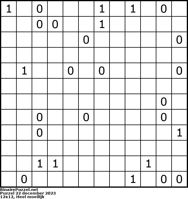 Binaire Puzzel